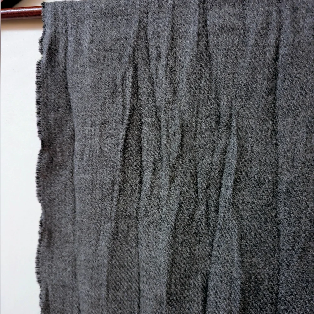 John Varvatos Black Plaid Scarf
